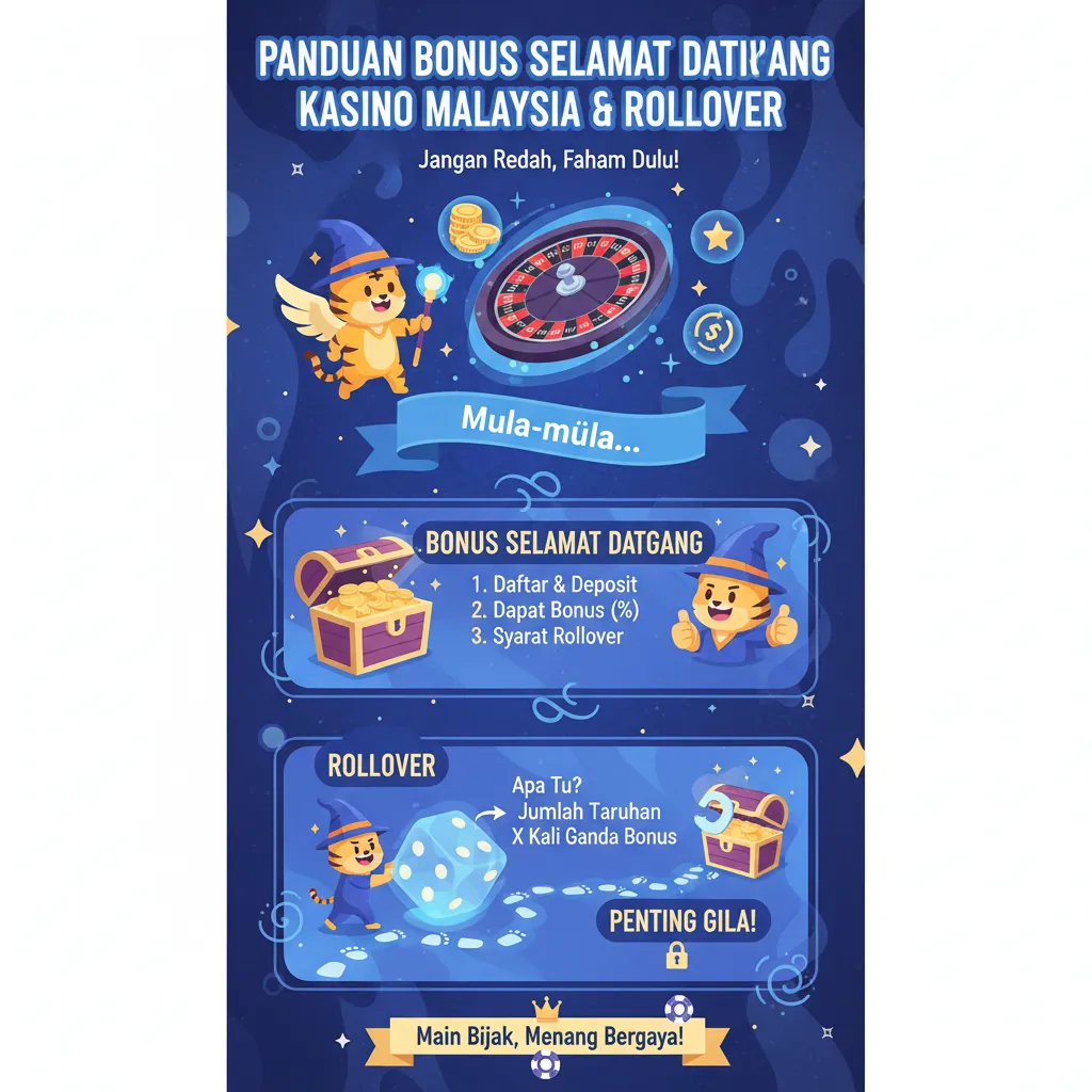 Panduan Bonus Selamat Datang Kasino Malaysia & Rollover