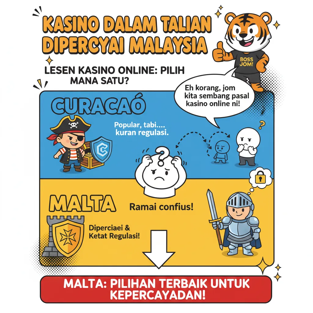 Pelesenan Curacao & Malta untuk Kasino Dipercayai Malaysia