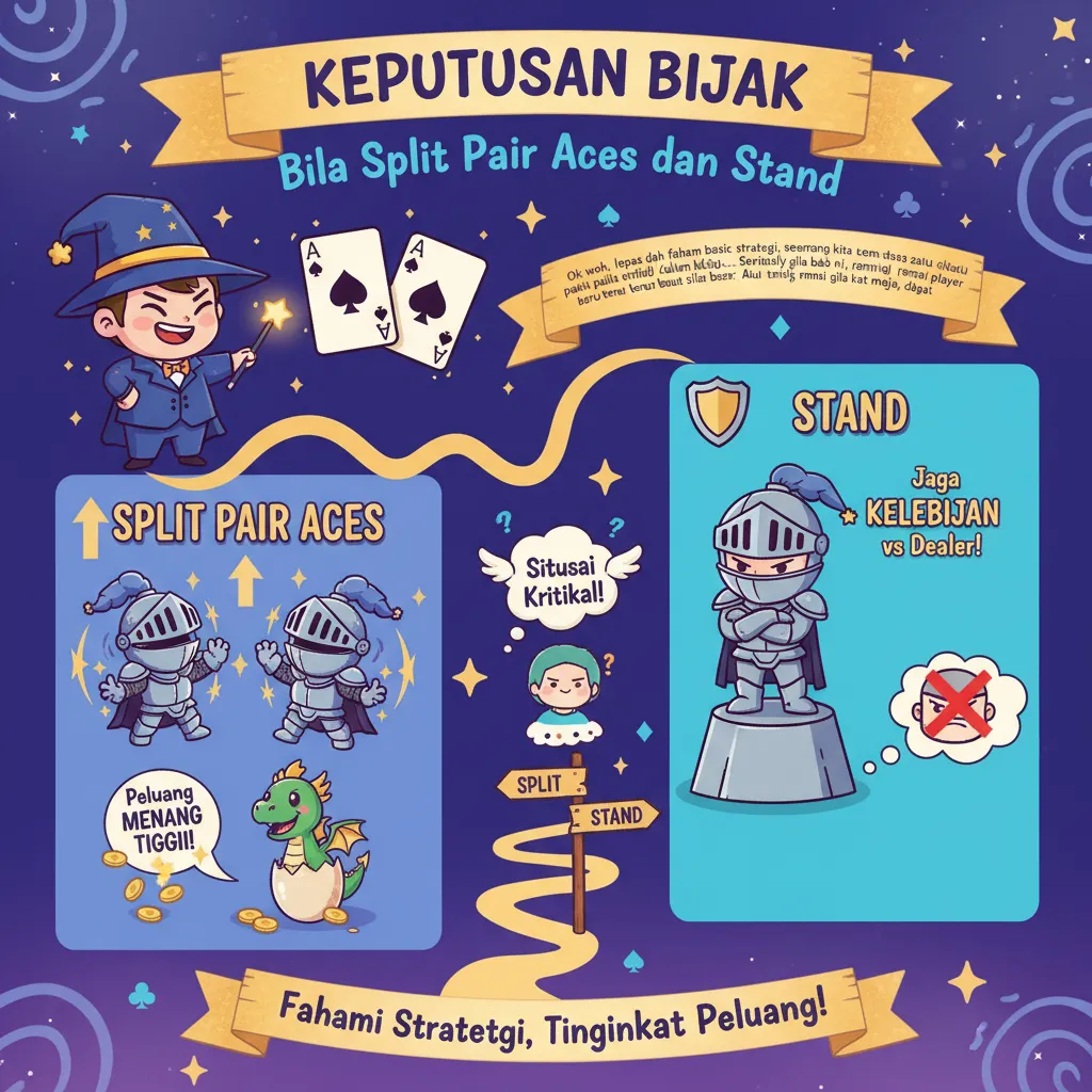 Keputusan Bijak: Bila Split Pair Aces dan Stand