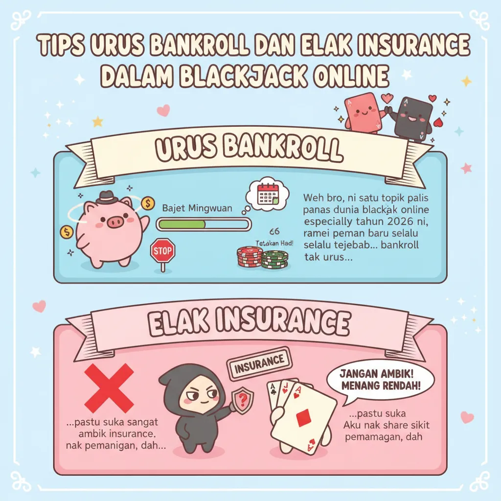 Tips Urus Bankroll dan Elak Insurance dalam Blackjack Online